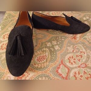 J. Crew 9 black flats loafers shoes